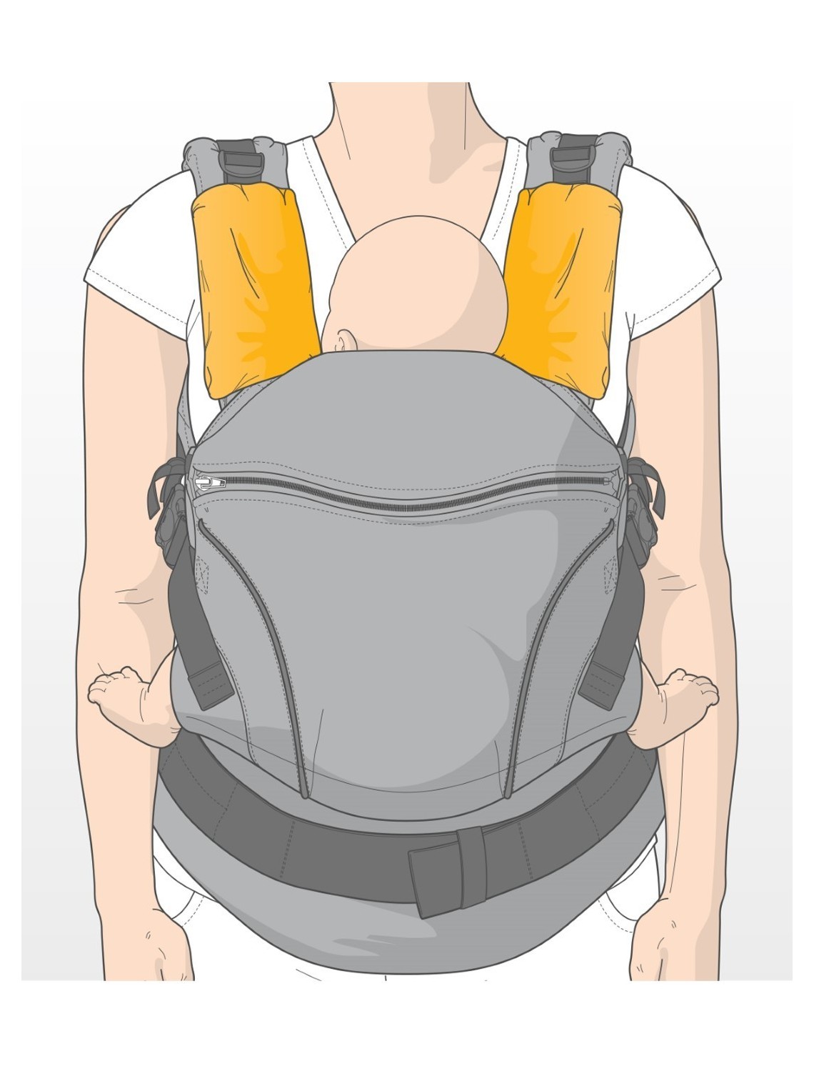 Manduca Strap protector Fumbee, Dark Grey