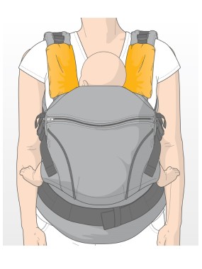 Manduca Strap protector Fumbee, Dark Grey