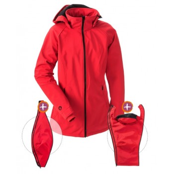 Softshell Babywearing 3in1 Jacket (MAMALILA, red)