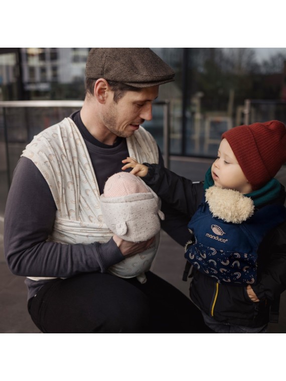Manduca Sling vaikjuostė – minkšta, organiška ir patogi nuo gimimo