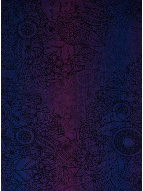 LennyHip (1/2 of LennyTwin), Standard, jacquard, 100% cotton - WILD WINE - BOUQUET