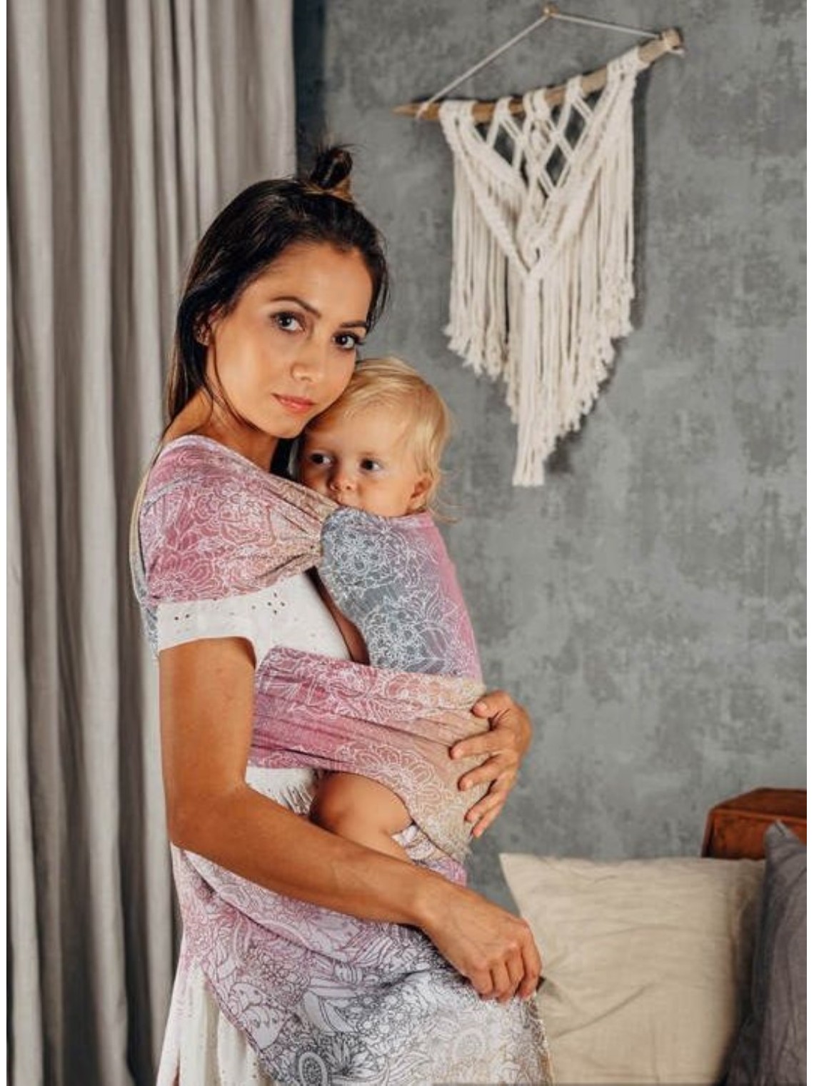 LennyHybrid, Standard, jacquard, 100% cotton - WILD WINE - VINEYARD