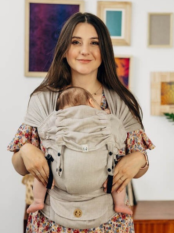 LennyHybrid, Standard, broken - twill, 100% medvilnė - PEANUT BUTTER