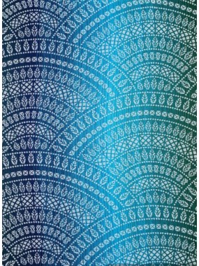 LennyHybrid, Standard, jacquard, (100% bambuko viskozė) - PEACOCK'S TAIL - SEA ANGEL