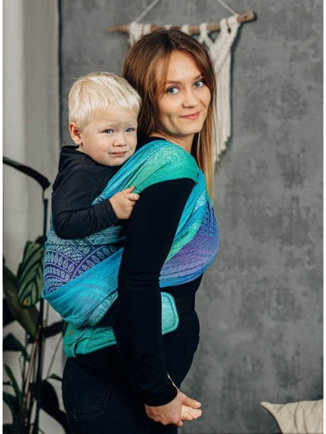 LennyHybrid, Standard, jacquard, 100% cotton - PEACOCKâ€™S TAIL - FANTASY