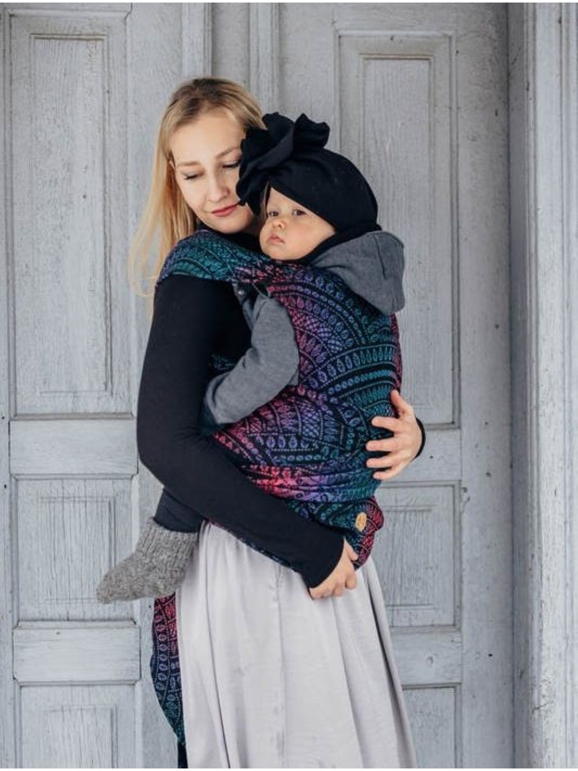 LennyHybrid, Standard, jacquard, (60% cotton, 28% merino wool, 8% silk, 4% cashmere) - PEACOCK'S TALE - BLACK OPAL LennyHybrid, Standard, jacquard, (60% cotton, 28% merino wool, 8% silk, 4% cashmere) - PEACOCK'S TALE - BLACK OPAL