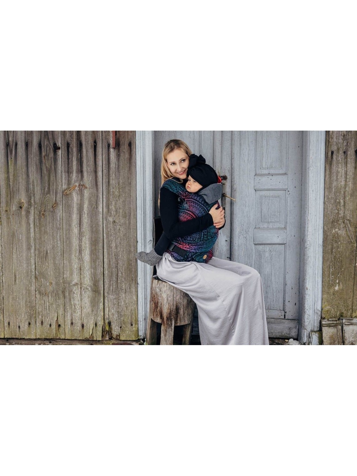 LennyHybrid, Standard, jacquard, (60% cotton, 28% merino wool, 8% silk, 4% cashmere) - PEACOCK'S TALE - BLACK OPAL LennyHybrid, Standard, jacquard, (60% cotton, 28% merino wool, 8% silk, 4% cashmere) - PEACOCK'S TALE - BLACK OPAL