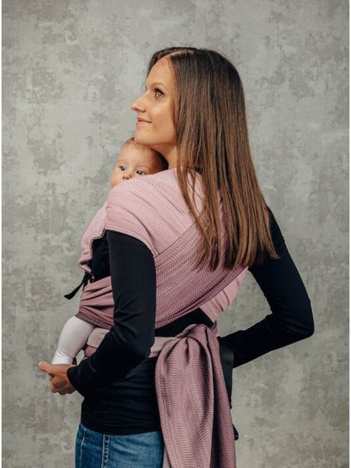 LennyHybrid, Standard, herringbone, 100% medvilnė - LITTLE HERRINGBONE OMBRE PINK