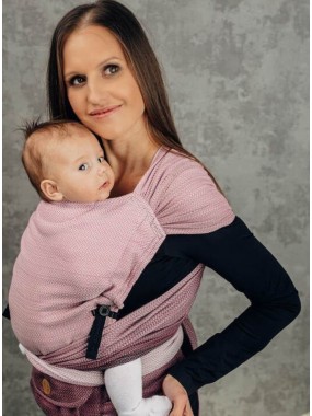 LennyHybrid, Standard, herringbone, 100% medvilnė - LITTLE HERRINGBONE OMBRE PINK