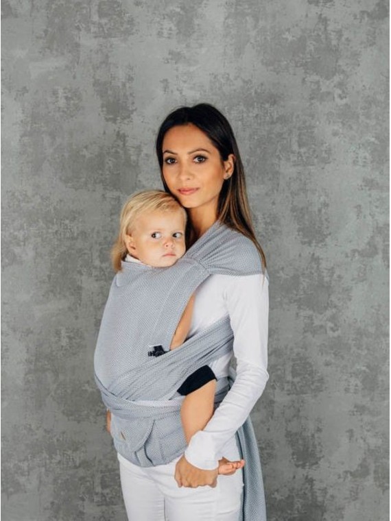 LennyHybrid, Standard, herringbone, 100% medvilnė - LITTLE HERRINGBONE GREY