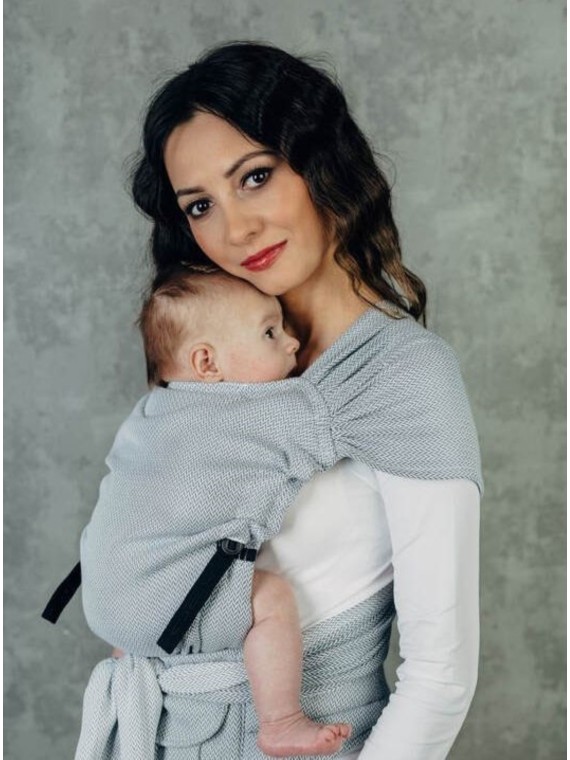 LennyHybrid, Standard, herringbone, 100% medvilnė - LITTLE HERRINGBONE GREY