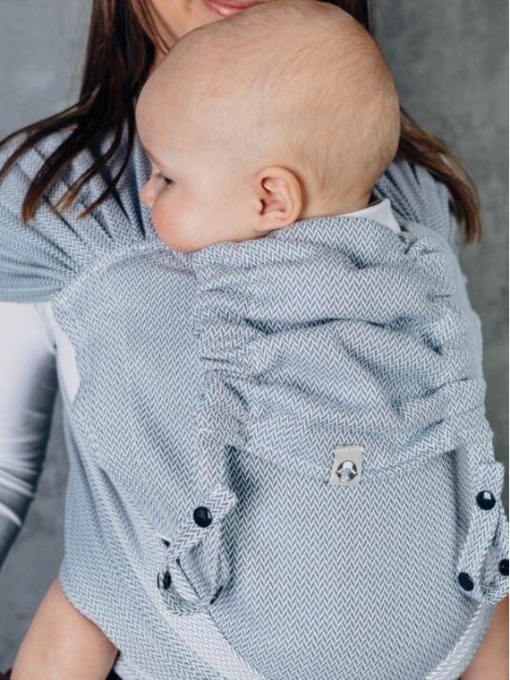 LennyHybrid, Standard, herringbone, 100% medvilnė - LITTLE HERRINGBONE GREY