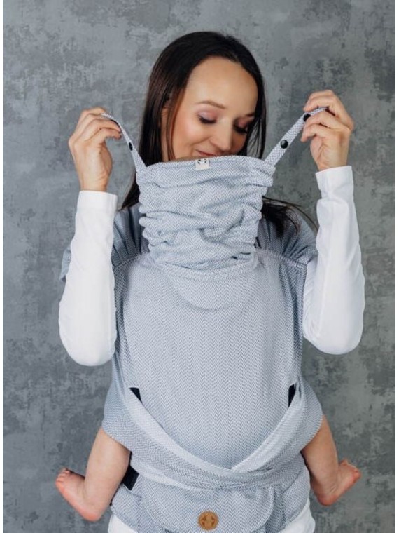 LennyHybrid, Standard, herringbone, 100% medvilnė - LITTLE HERRINGBONE GREY