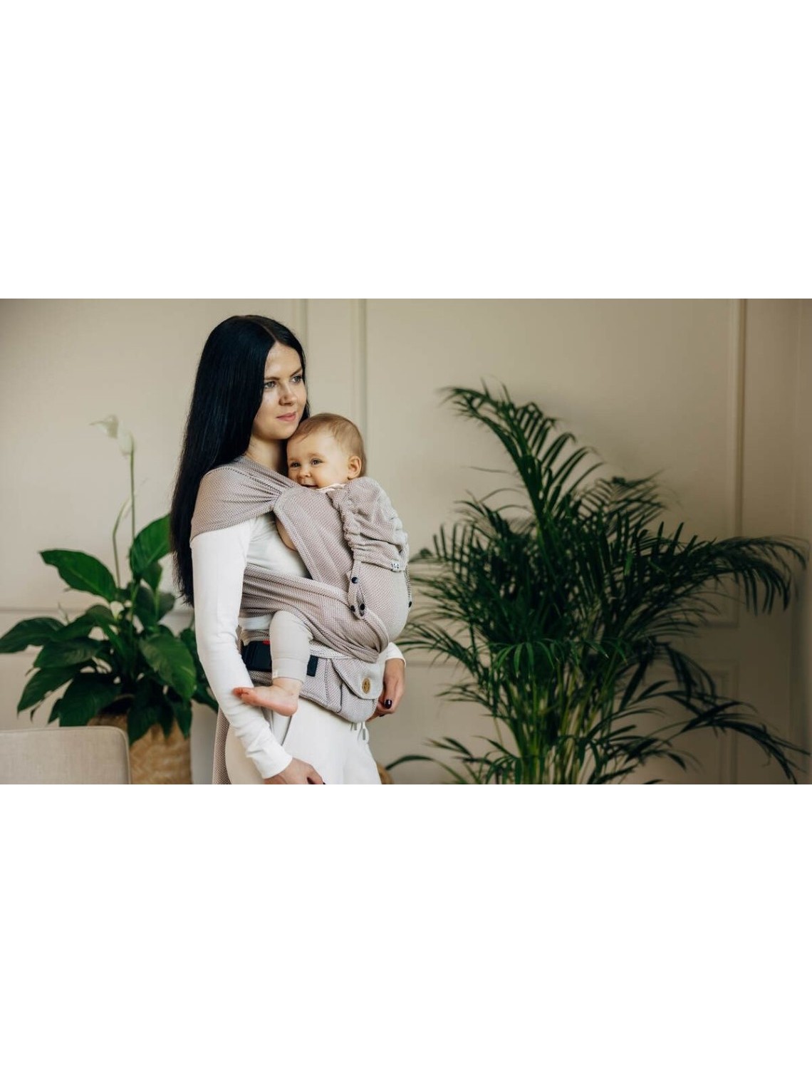 LennyHybrid, Standard, herringbone, 100% cotton - LITTLE HERRINGBONE ALMOND LennyHybrid, Standard, herringbone, 100% cotton - LITTLE HERRINGBONE ALMOND