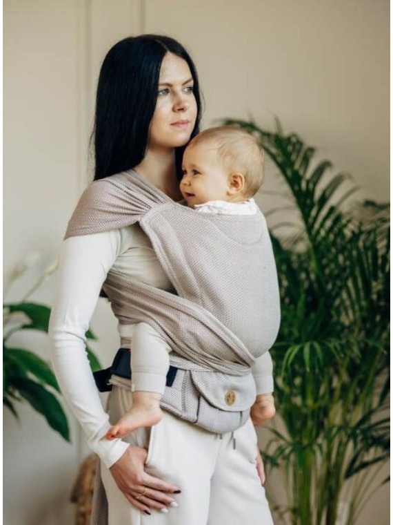 LennyHybrid, Standard, herringbone, 100% medvilnė - LITTLE HERRINGBONE ALMOND