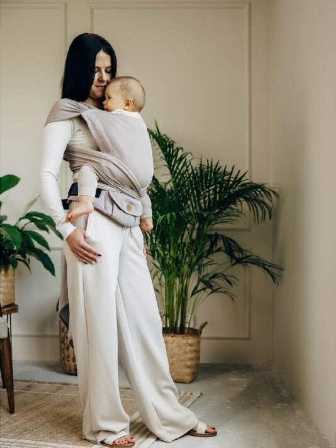 LennyHybrid, Standard, herringbone, 100% cotton - LITTLE HERRINGBONE ALMOND LennyHybrid, Standard, herringbone, 100% cotton - LITTLE HERRINGBONE ALMOND
