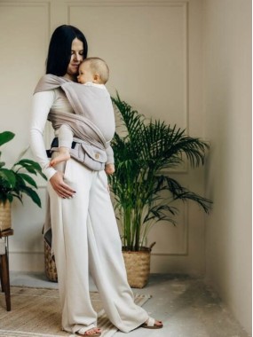 LennyHybrid, Standard, herringbone, 100% medvilnė - LITTLE HERRINGBONE ALMOND