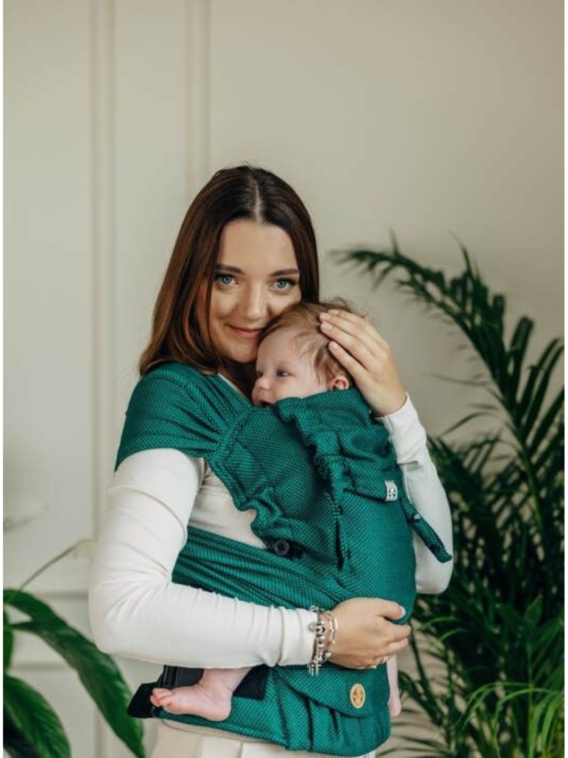 LennyHybrid, Standard, herringbone, 100% cotton - EMERALD LennyHybrid, Standard, herringbone, 100% cotton - EMERALD