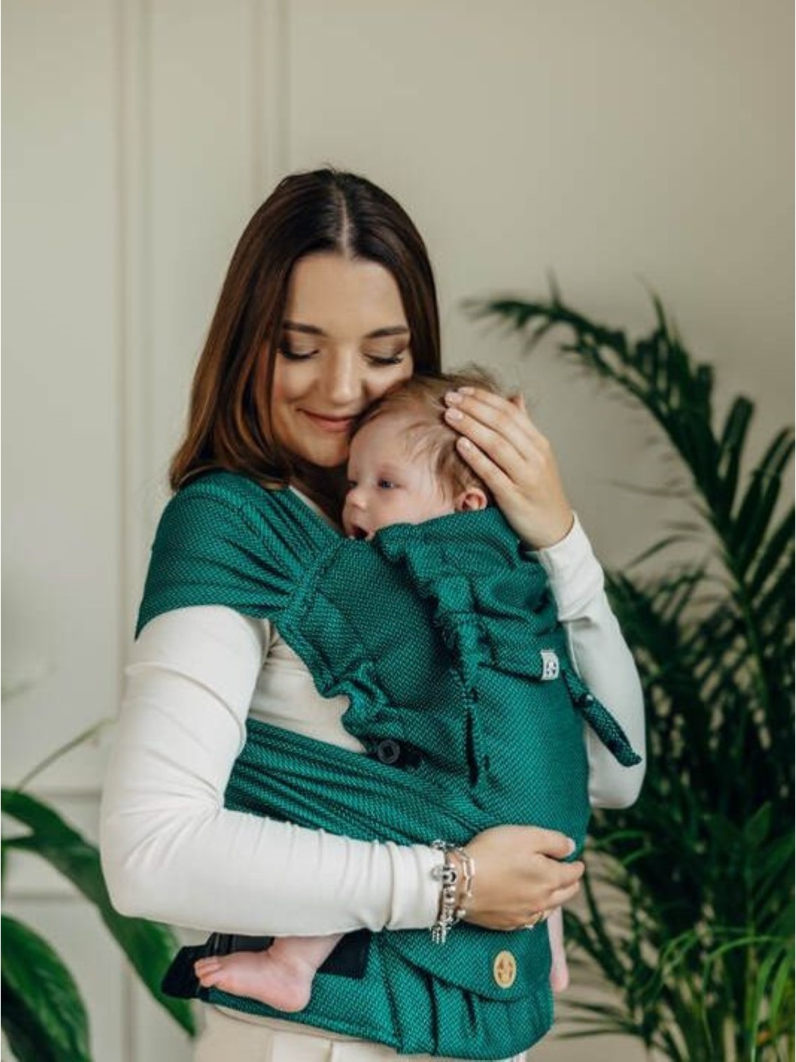 LennyHybrid, Standard, herringbone, 100% cotton - EMERALD LennyHybrid, Standard, herringbone, 100% cotton - EMERALD