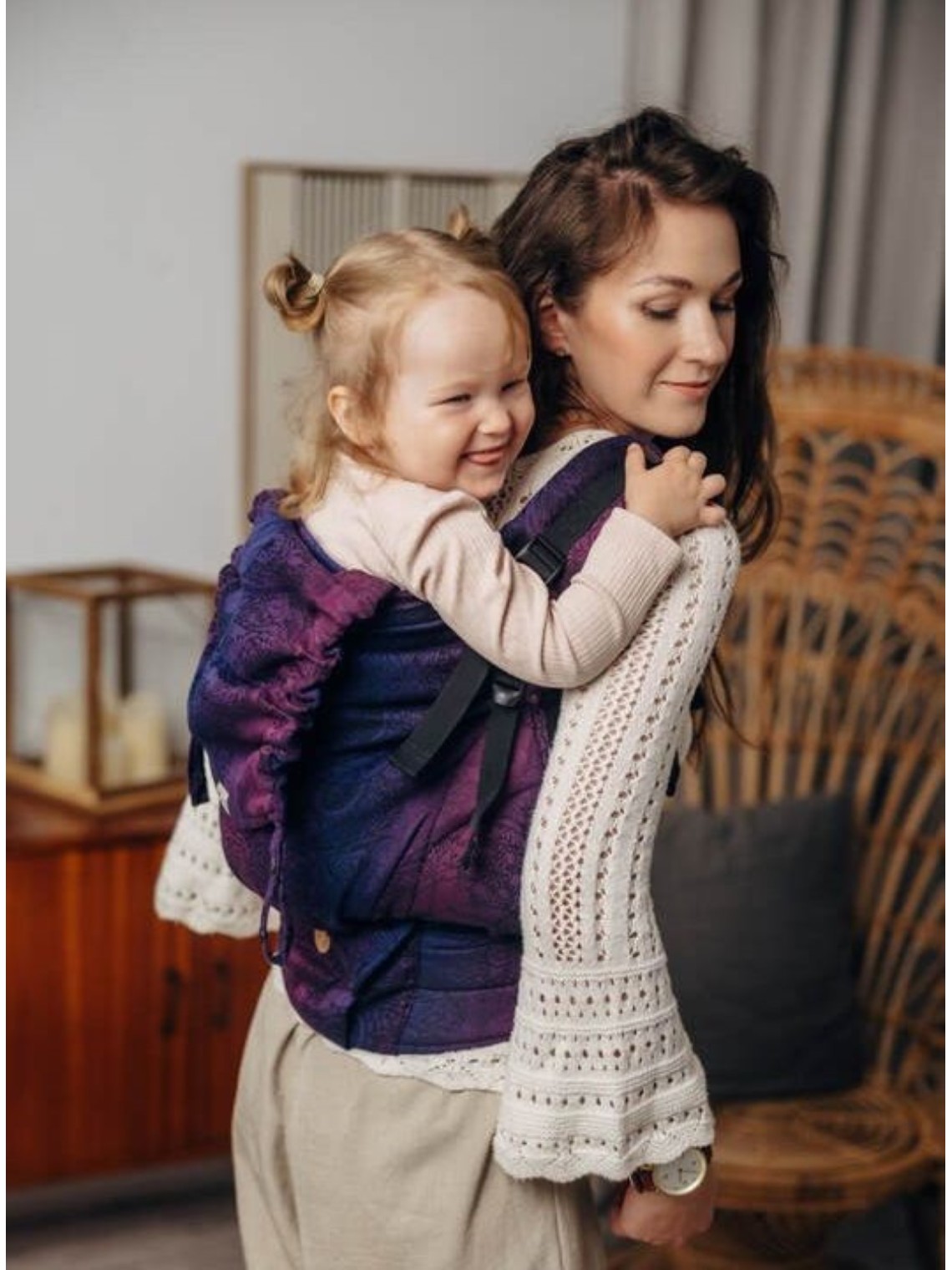 LennyPreschool (jacquard, 100% cotton) - WILD WINE - BOUQUET LennyPreschool (jacquard, 100% cotton) - WILD WINE - BOUQUET
