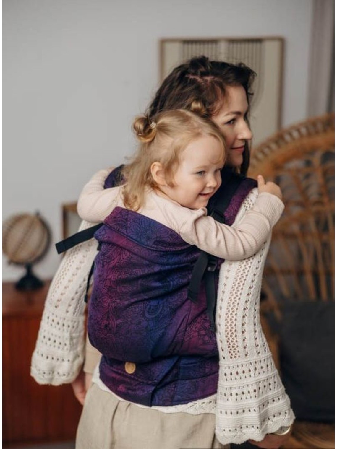 LennyPreschool (jacquard, 100% cotton) - WILD WINE - BOUQUET LennyPreschool (jacquard, 100% cotton) - WILD WINE - BOUQUET