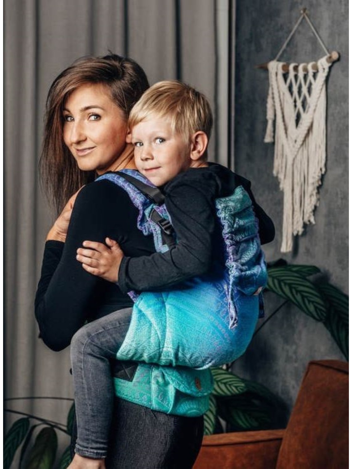 LennyPreschool (jacquard,100% cotton )- PEACOCK'S TAIL - FANTASY