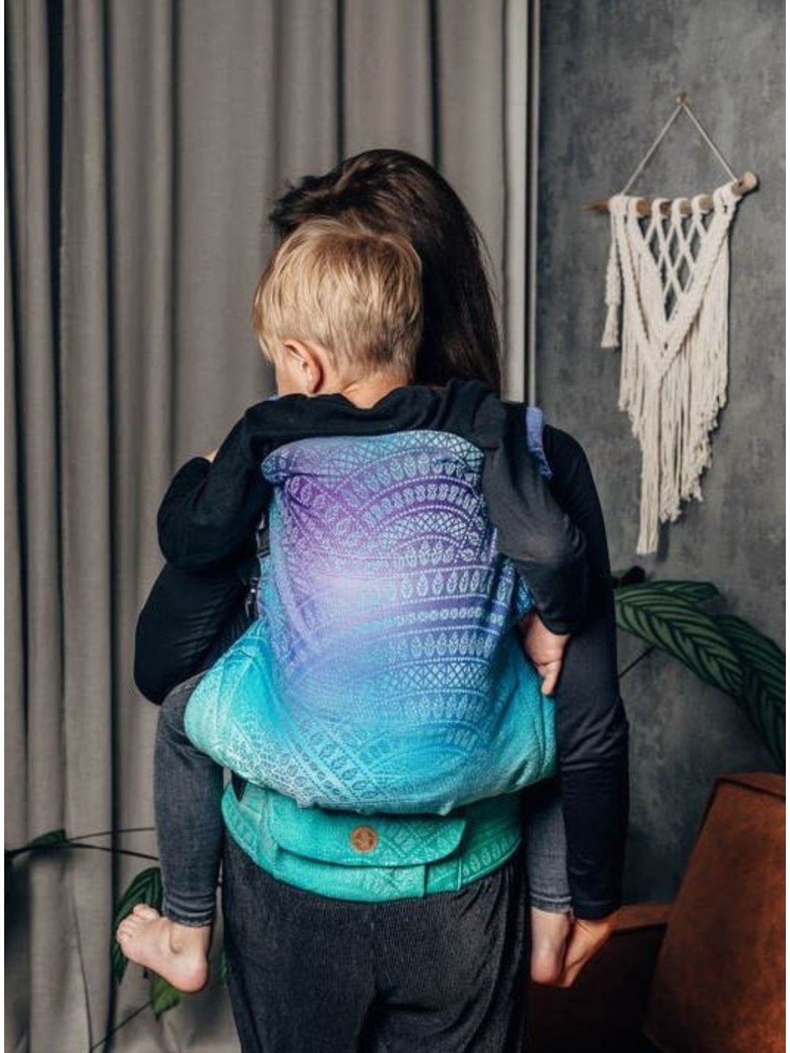 LennyPreschool (jacquard,100% cotton )- PEACOCK'S TAIL - FANTASY