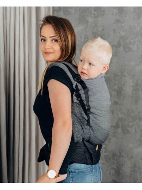 LennyPreschool, herringbone, 100% cotton - LITTLE HERRINGBONE OMBRE GREY