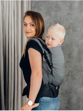 LennyPreschool, herringbone, 100% cotton - LITTLE HERRINGBONE OMBRE GREY