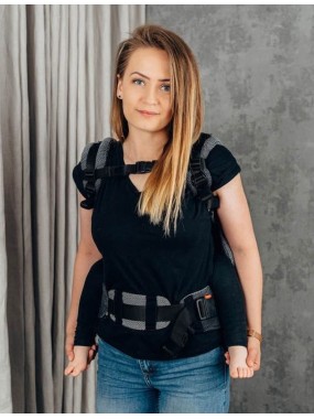 LennyPreschool, herringbone, 100% cotton - LITTLE HERRINGBONE OMBRE GREY