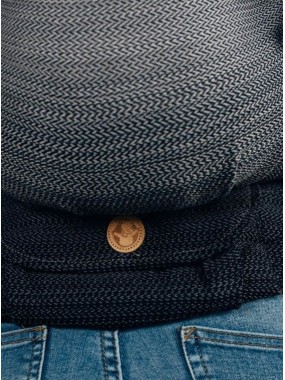 LennyPreschool, herringbone, 100% cotton - LITTLE HERRINGBONE OMBRE GREY