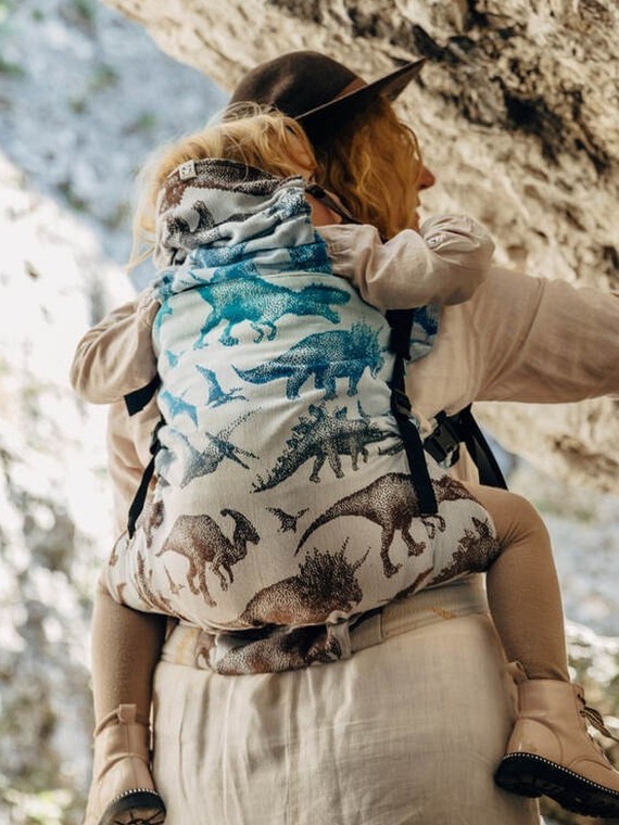 LennyPreschool, jacquard, 100% cotton - JURASSIC PARK - FOSSIL