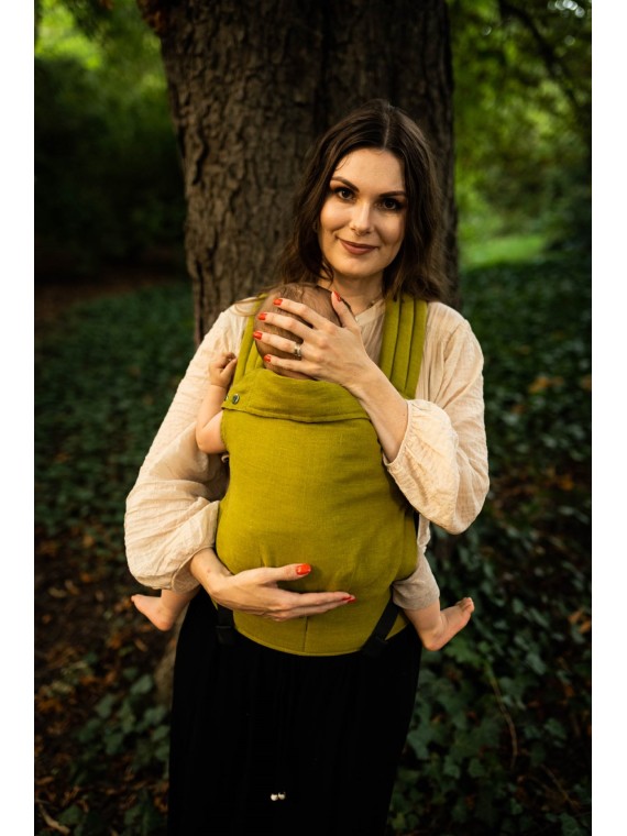 QUSY CARRIER, LINEN OLIVE (Linen)