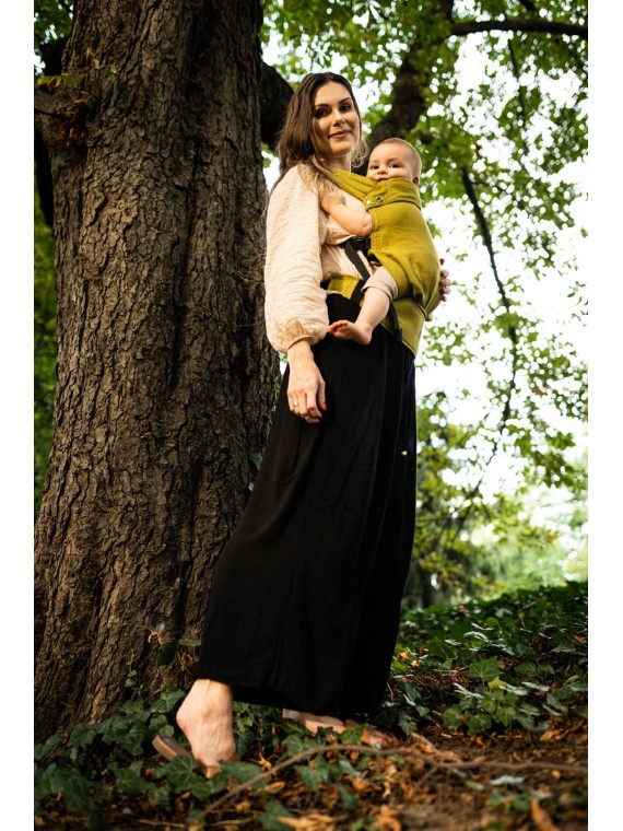 QUSY CARRIER, LINEN OLIVE (Linen)