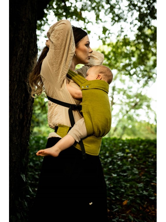 QUSY CARRIER, LINEN OLIVE (Linen)