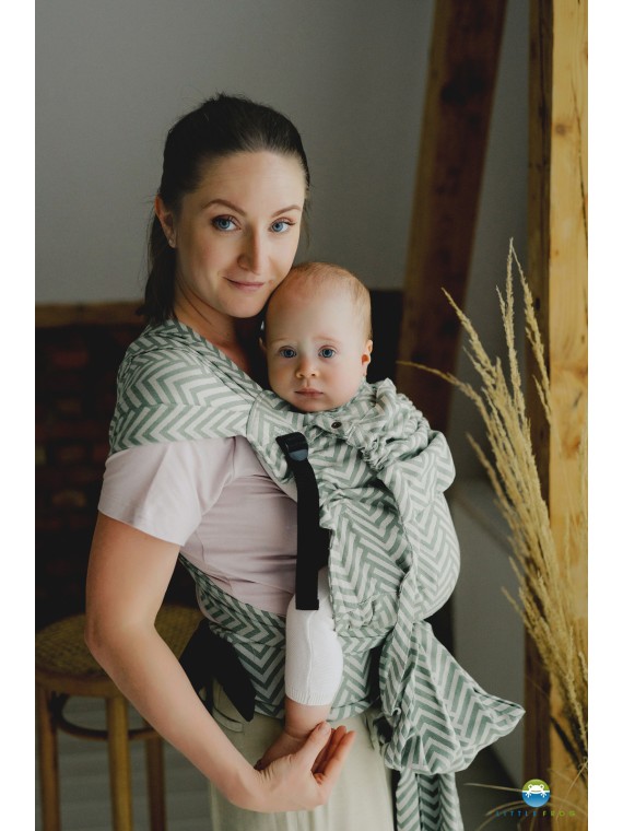 Little Frog Cross Hybrid – ergonomic half buckle baby carrier