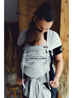 Little Frog Cross Hybrid – pusiau rišama ergonomiška nešioklė kūdikiui