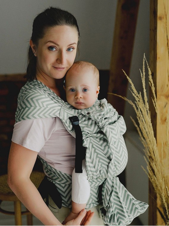 Little Frog Cross Hybrid – ergonomic half buckle baby carrier