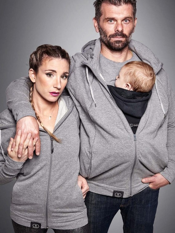 LOVE RADIUS Parent's Hoodie, Grey