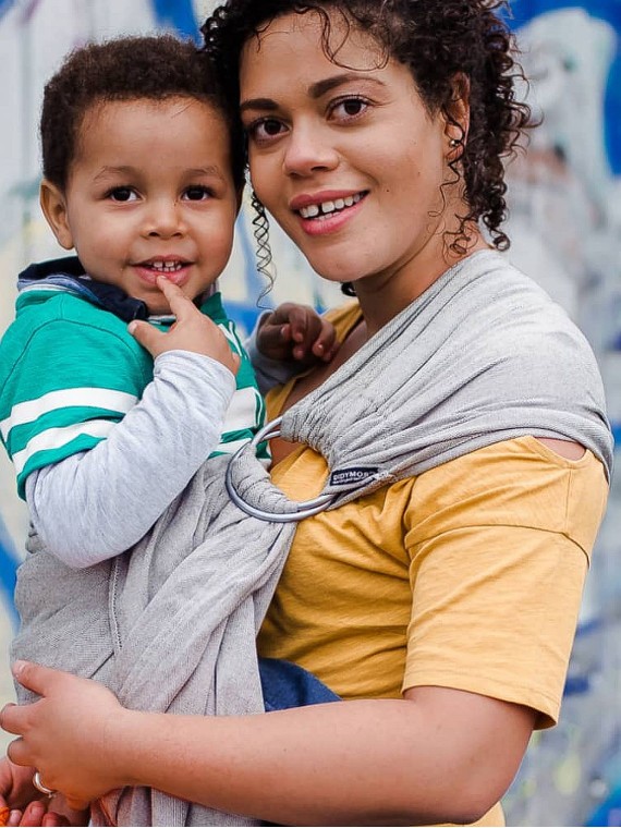 DidySling – stilingas ir patogus slingas su reguliuojamais žiedais