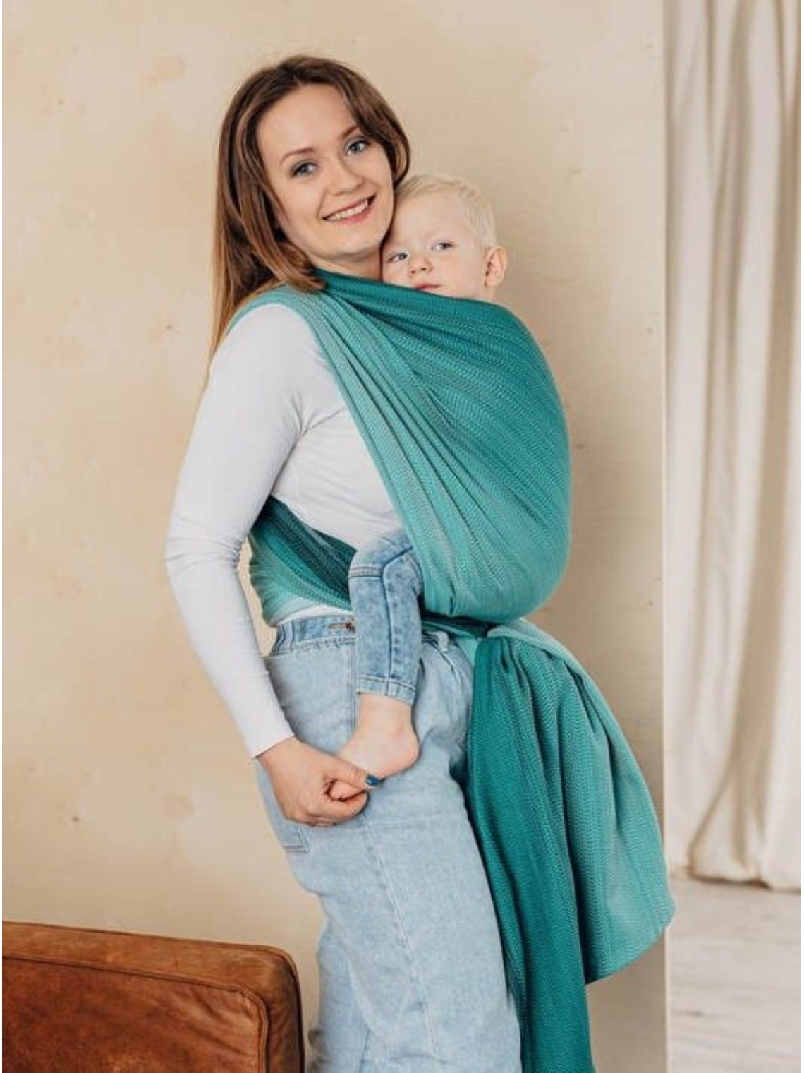LennyLamb baby wrap – ergonomic and soft from birth to preschool