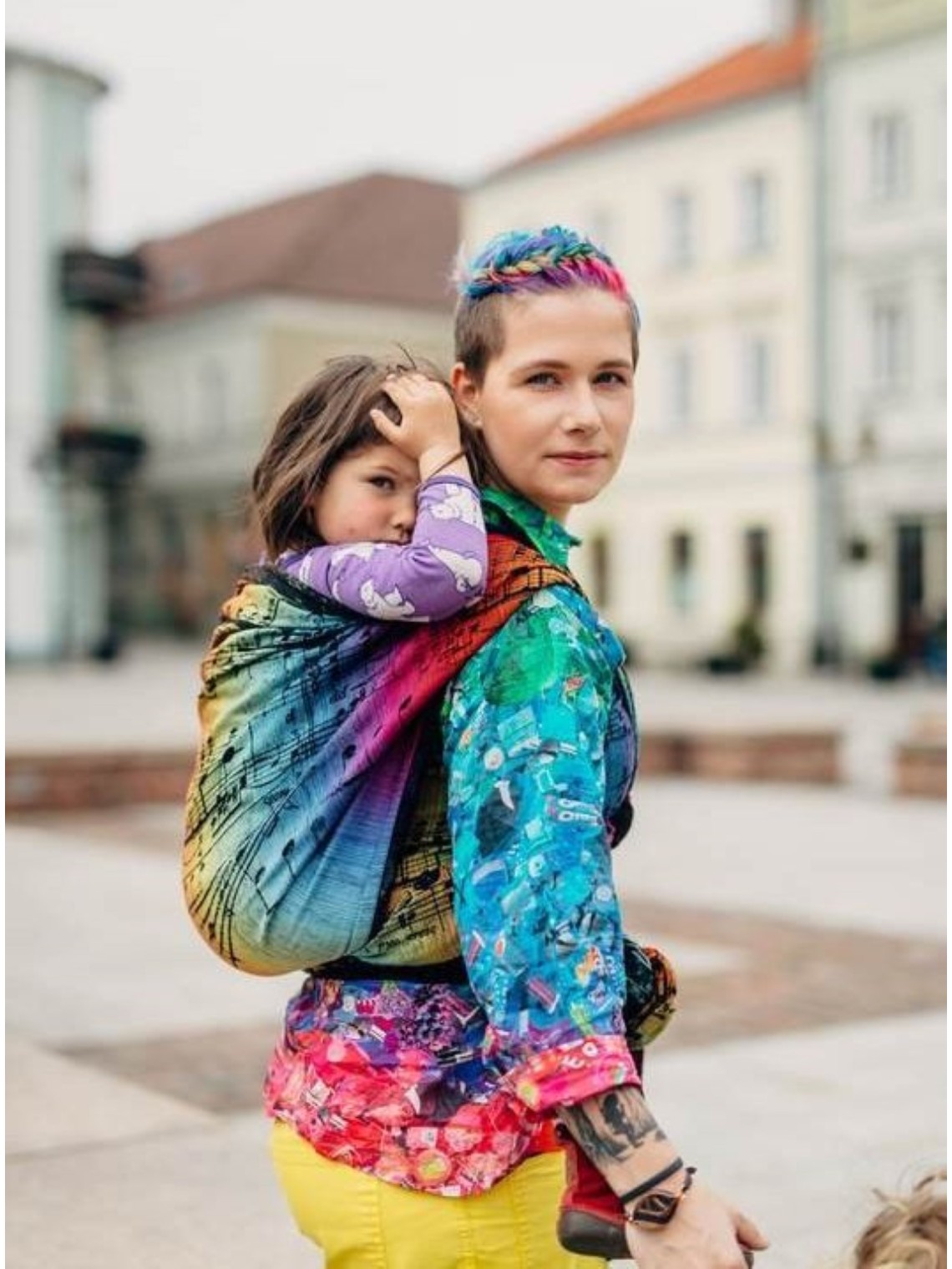 LennyLamb baby wrap – ergonomic and soft from birth to preschool