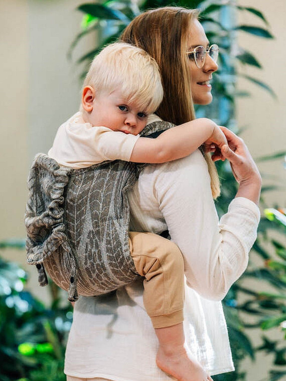 Lenny Buckle Onbuhimo PRO, Toddler, jacquard, (63% cotton, 37% silk) - SKETCHES OF NATURE