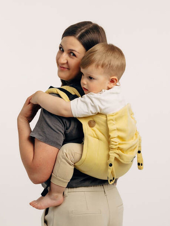 Lenny Buckle Onbuhimo PRO, Standard, broken-twill, (79% cotton, 21% bamboo viscose) - LOLLIPOP