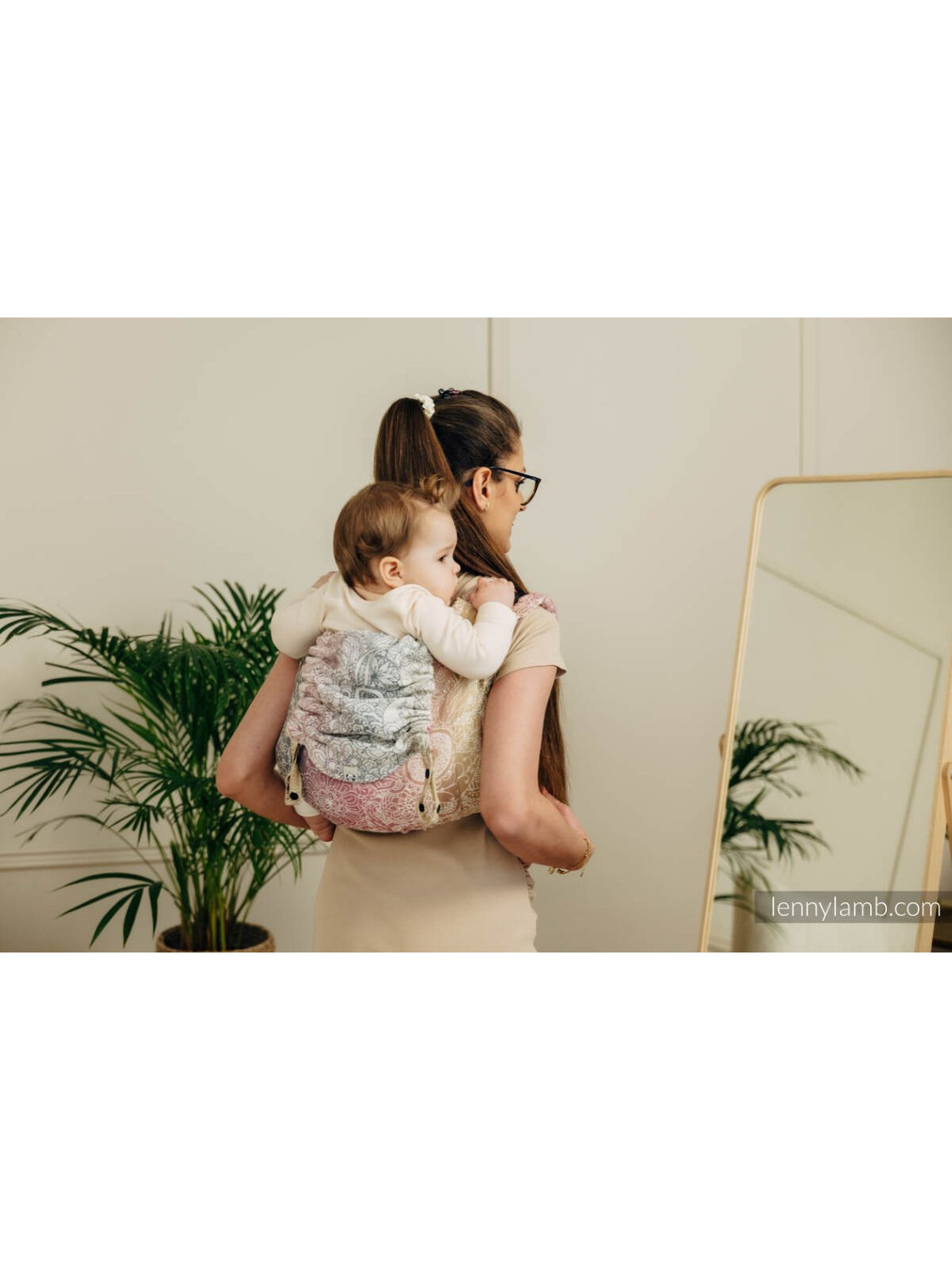Lenny Buckle Onbuhimo PRO, Toddler, jacquard, (100% cotton) - WILD WINE - VINEYARD