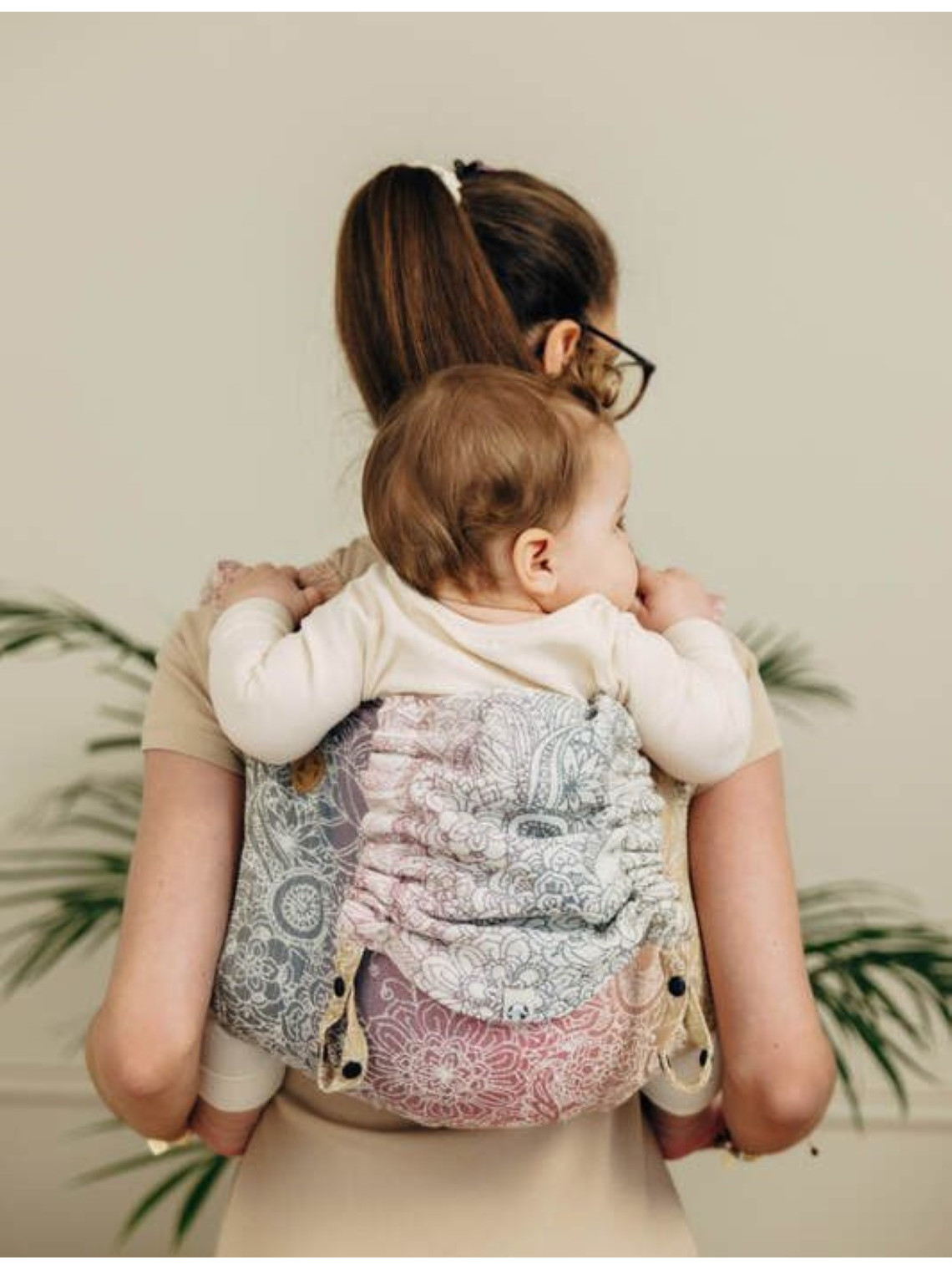 Lenny Buckle Onbuhimo PRO, Toddler, jacquard, (100% cotton) - WILD WINE - VINEYARD