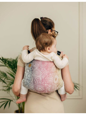Lenny Buckle Onbuhimo PRO, Toddler, jacquard, (100% medvilnė) - WILD WINE - VINEYARD