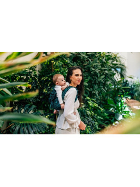 Lenny Onbuhimo PRO, Toddler, jacquard (51% cotton 49% silk) - WILD WINE - IVY