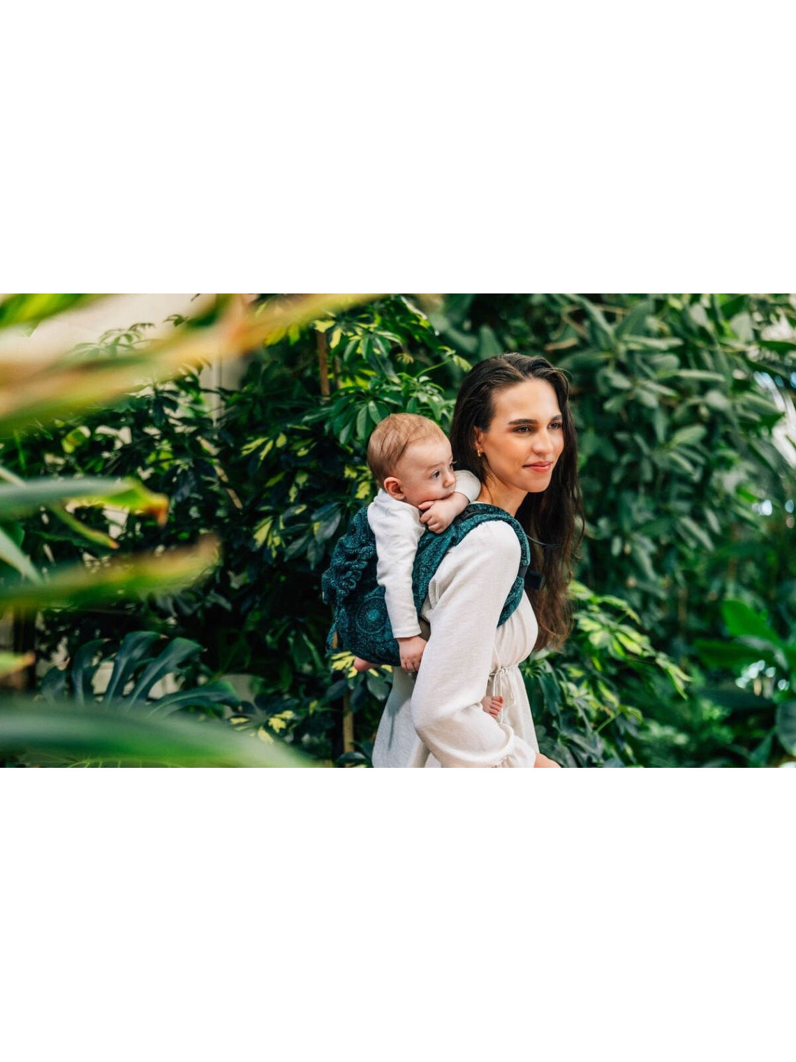 Lenny Onbuhimo PRO, Toddler, jacquard (51% cotton 49% silk) - WILD WINE - IVY