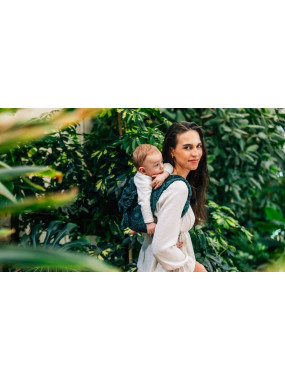 Lenny Onbuhimo PRO, Toddler, jacquard (51% cotton 49% silk) - WILD WINE - IVY